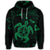 Hawaiian Map Kanaka Hibiscus Turtle Green Polynesian Hoodie - Polynesian Pride