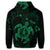 Hawaiian Map Kanaka Hibiscus Turtle Green Polynesian Hoodie - Polynesian Pride