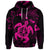 Custom Hawaiian Map Kanaka Hibiscus Turtle Pink Polynesian Hoodie - Polynesian Pride