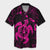 Hawaiian Map Kanaka Hibiscus Turtle Pink Polynesian Hawaiian Shirt - AH Unisex Black - Polynesian Pride