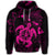 Hawaiian Map Kanaka Hibiscus Turtle Pink Polynesian Hoodie - Polynesian Pride