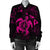 Hawaiian Map Kanaka Hibiscus Turtle Pink Polynesian Bomber Jacket - AH - Polynesian Pride