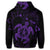 Hawaiian Map Kanaka Hibiscus Turtle Purple Polynesian Hoodie - Polynesian Pride