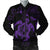 Hawaiian Map Kanaka Hibiscus Turtle Purple Polynesian Bomber Jacket - AH Black Unisex - Polynesian Pride