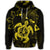 Hawaiian Map Kanaka Hibiscus Turtle Yellow Polynesian Hoodie - Polynesian Pride