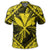 Hawaiian Map Kanaka Hibiscus Yellow Polynesian Polo Shirt - Polynesian Pride