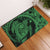 Hawaiian Map Kanaka Honu Hibiscus Globular Polynesian Door Mat Green AH Door Mat Green - Polynesian Pride