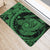 Hawaiian Map Kanaka Honu Hibiscus Globular Polynesian Door Mat Green AH - Polynesian Pride