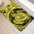 Hawaiian Map Kanaka Honu Hibiscus Globular Polynesian Door Mat Yellow AH - Polynesian Pride