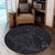 Hawaiian Map Kanaka Manta Ray Polynesian Round Carpet Gray - AH - Polynesian Pride