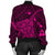 Hawaiian Map Kanaka Manta Ray Polynesian Bomber Jacket Pink - AH - Polynesian Pride