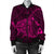 Hawaiian Map Kanaka Manta Ray Polynesian Bomber Jacket Pink - AH - Polynesian Pride