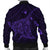 Hawaiian Map Kanaka Manta Ray Polynesian Bomber Jacket Purple - AH - Polynesian Pride