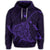 Hawaiian Map Kanaka Manta Ray Polynesian Hoodie Purple - Polynesian Pride