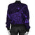 Hawaiian Map Kanaka Manta Ray Polynesian Bomber Jacket Purple - AH - Polynesian Pride