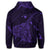 Hawaiian Map Kanaka Manta Ray Polynesian Hoodie Purple - Polynesian Pride