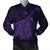 Hawaiian Map Kanaka Manta Ray Polynesian Bomber Jacket Purple - AH Black Unisex - Polynesian Pride