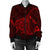 Hawaiian Map Kanaka Manta Ray Polynesian Bomber Jacket Red - AH - Polynesian Pride