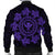 Hawaiian Map Kanaka Turtles Circle Style Purple Polynesian Bomber Jacket - AH - Polynesian Pride