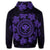 Hawaiian Map Kanaka Turtles Circle Style Purple Polynesian Hoodie - Polynesian Pride