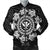 Hawaiian Map Kanaka Turtles Circle Style White Polynesian Bomber Jacket - AH Black Unisex - Polynesian Pride