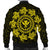 Hawaiian Map Kanaka Turtles Circle Style Yellow Polynesian Bomber Jacket - AH - Polynesian Pride