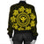 Hawaiian Map Kanaka Turtles Circle Style Yellow Polynesian Bomber Jacket - AH - Polynesian Pride