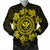 Hawaiian Map Kanaka Turtles Circle Style Yellow Polynesian Bomber Jacket - AH Black Unisex - Polynesian Pride