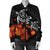 Hawaiian Map Kanaka Turtles Hibiscus Plumeria Bomber Jacket - AH - Polynesian Pride