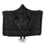 Hawaiian Map Madame Pele Kanaka Plumeria Polynesian Hooded Blanket Gray AH Hooded Blanket White - Polynesian Pride