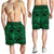Hawaiian Map Madame Pele Kanaka Plumeria Polynesian Men's Shorts Green AH - Polynesian Pride