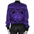 Hawaiian Map Madame Pele Kanaka Plumeria Polynesian Bomber Jacket Purple AH - Polynesian Pride