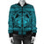 Hawaiian Map Madame Pele Mauna Kea Plumeria Polynesian Bomber Jacket Blue AH - Polynesian Pride