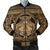 Hawaiian Map Madame Pele Mauna Kea Plumeria Polynesian Bomber Jacket Gold AH Black Unisex - Polynesian Pride