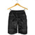Hawaiian Map Madame Pele Mauna Kea Plumeria Polynesian Men's Shorts Gray AH - Polynesian Pride