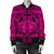 Hawaiian Map Madame Pele Mauna Kea Plumeria Polynesian Bomber Jacket Pink AH - Polynesian Pride