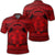 Hawaiian Map Madame Pele Mauna Kea Plumeria Polynesian Polo Shirt Red Unisex Black - Polynesian Pride