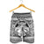 Hawaiian Map Madame Pele Mauna Kea Plumeria Polynesian Men's Shorts White AH - Polynesian Pride