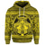 Custom Hawaiian Map Madame Pele Mauna Kea Plumeria Polynesian Hoodie Yellow - Polynesian Pride