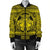 Hawaiian Map Madame Pele Mauna Kea Plumeria Polynesian Bomber Jacket Yellow AH - Polynesian Pride