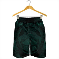 Hawaiian Map Madame Pele Polynesian Men's Shorts Dark Green AH - Polynesian Pride