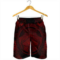 Hawaiian Map Madame Pele Polynesian Men's Shorts Red AH - Polynesian Pride