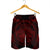 Hawaiian Map Madame Pele Polynesian Men's Shorts Red AH - Polynesian Pride