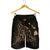 Hawaiian Map Manta Ray Gold Polynesian Men's Shorts - AH - Polynesian Pride