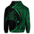 Hawaiian Map Manta Ray Polynesian Hoodie Green Circle Style - Polynesian Pride