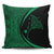 Hawaiian Map Manta Ray Polynesian Pillow Covers - Green - Circle Style - AH Pillow Covers Black - Polynesian Pride