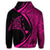 Hawaiian Map Manta Ray Polynesian Hoodie Pink - Polynesian Pride