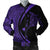 Hawaiian Map Manta Ray Polynesian Bomber Jacket - Purple - Circle Style - AH Black Unisex - Polynesian Pride