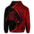 Hawaiian Map Manta Ray Polynesian Hoodie Red - Polynesian Pride