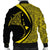 Hawaiian Map Manta Ray Polynesian Bomber Jacket - Yellow - Circle Style - AH - Polynesian Pride